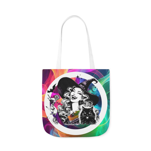 Witch, Please" Vibrant Polyester Tote Bag