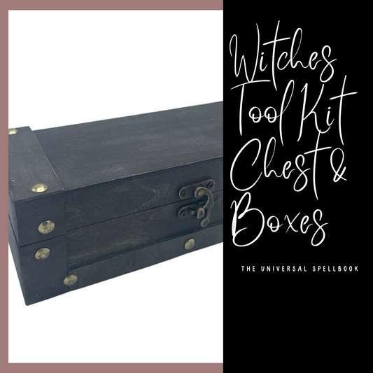 Long Witch Tool Kit Chest - available in Teal/Tan and Grey