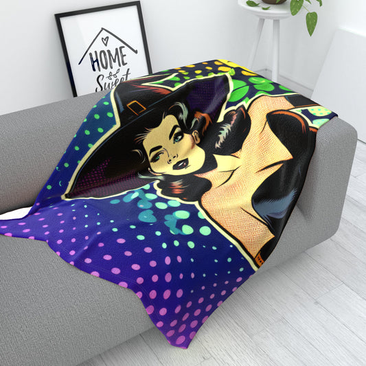 Retro comic witch Blanket