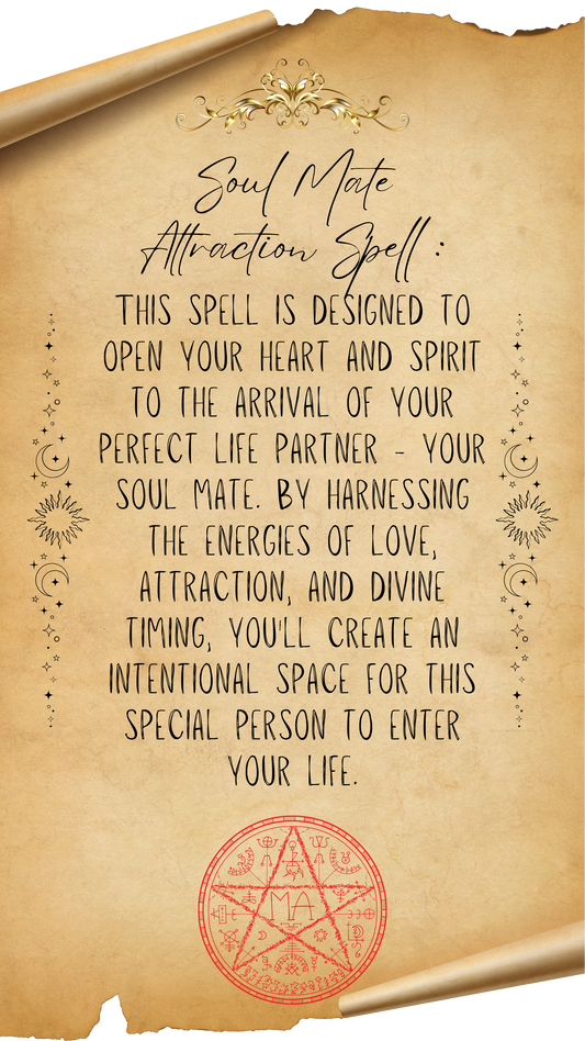 Soul Mate Attraction Spell - Digital