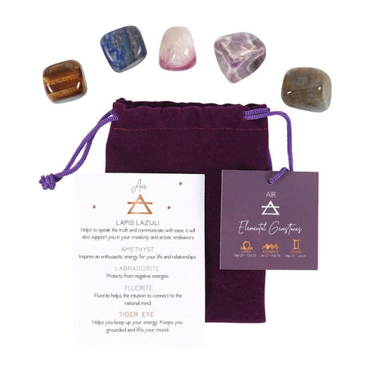 Air Element Tumble Gemstone Set